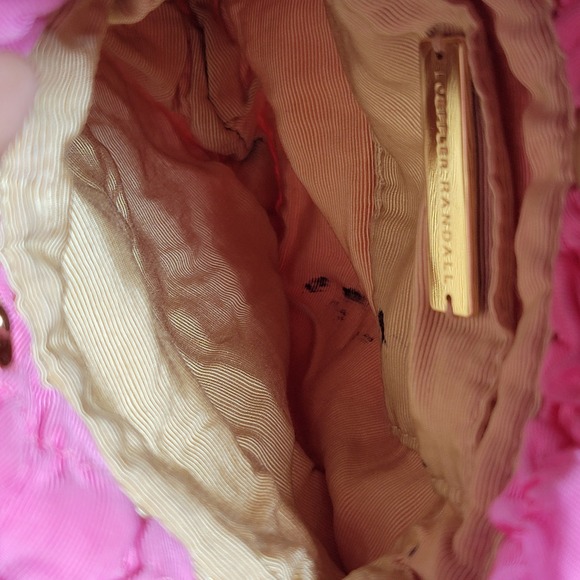 Loeffler Randall Womens Sierra Bow Top Handle Bag Purse Pocketbook Pink Girlie - Picture 6 of 9